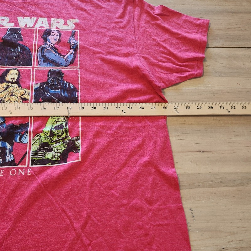 Star Wars Rogue One T-Shirt Graphic Tee Red / Pink Mens Size XXL 2XL gallery