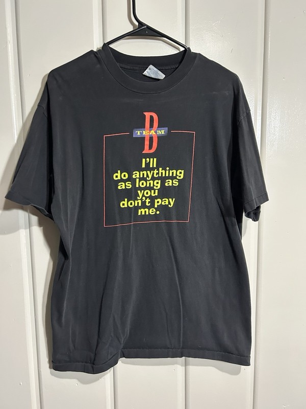 Vintage 1990s Single Stitch Money T Shirt Large