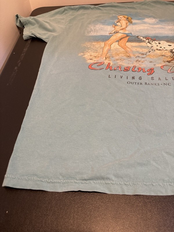 Sea Dog Outer Banks NC T Shirt XL Comfort Colors Chasing Tail Beach Graphic Tee gallery