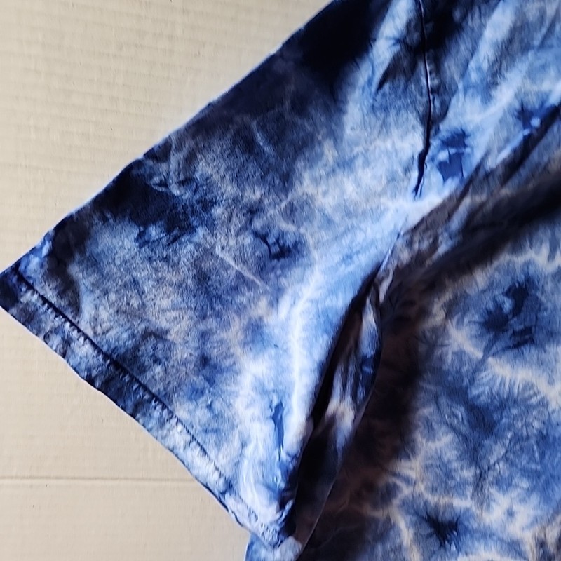 KingSize Men's Big & Tall 4XL Tie-Dye Graphic Tee Blue Lightning Tyedye EUC gallery