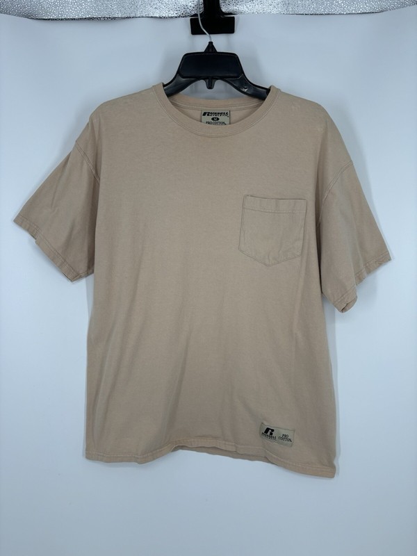 Vintage Y2K 90s Russell Athletic Crewneck Blank Tee Short Sleeve T Shirt Medium