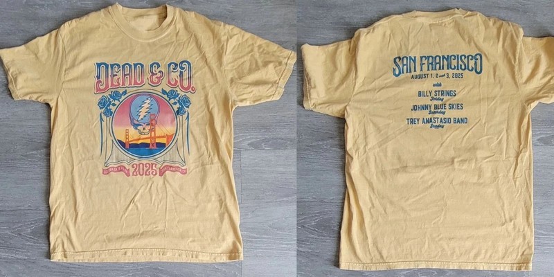 Dead and Company Daisy Golden Gate Park 2025 Reprint T-Shirt