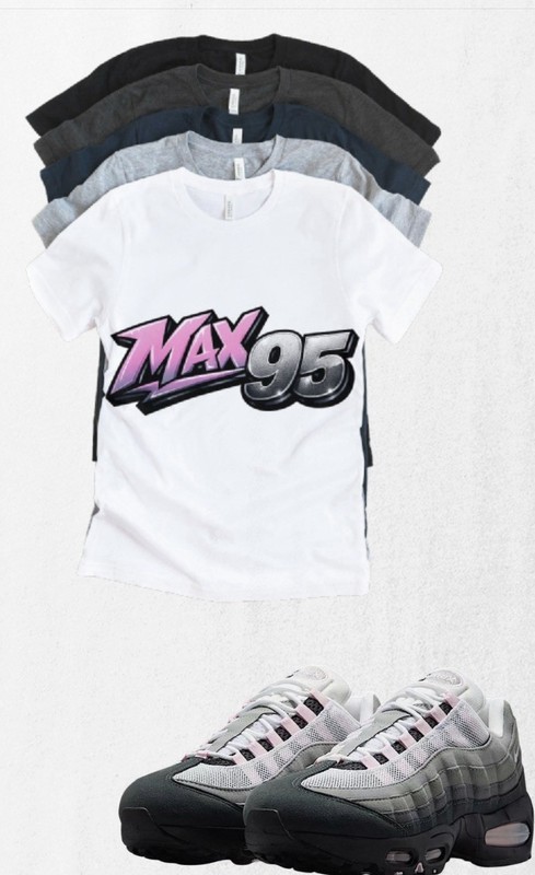 Max 95 OG Large Pink Foam Sneaker Matching T-Shirt | Sneakerhead Streetwear gallery