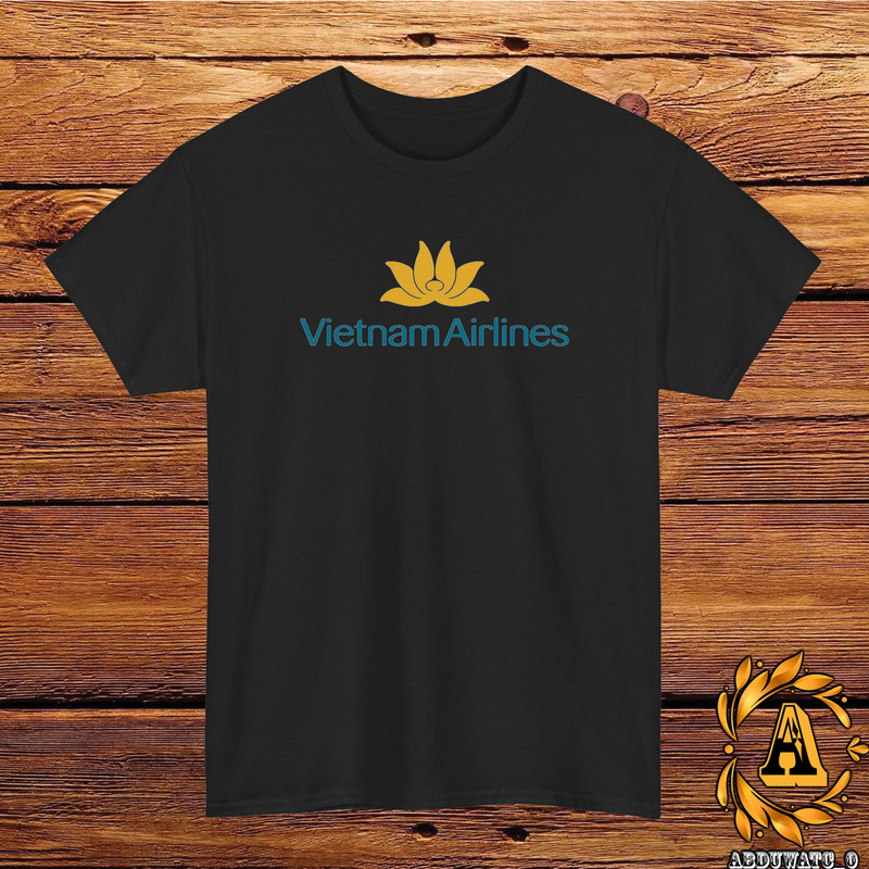 Vietnam Airlines Logo T-Shirt Black/Grey/White/Navy/Red/Light Blue S-5XL