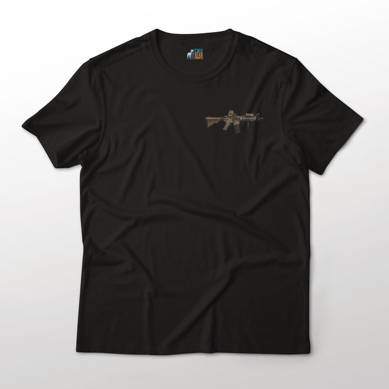 MK18 MOD 0 CQBR Gun Art Chest Graphic T-Shirt