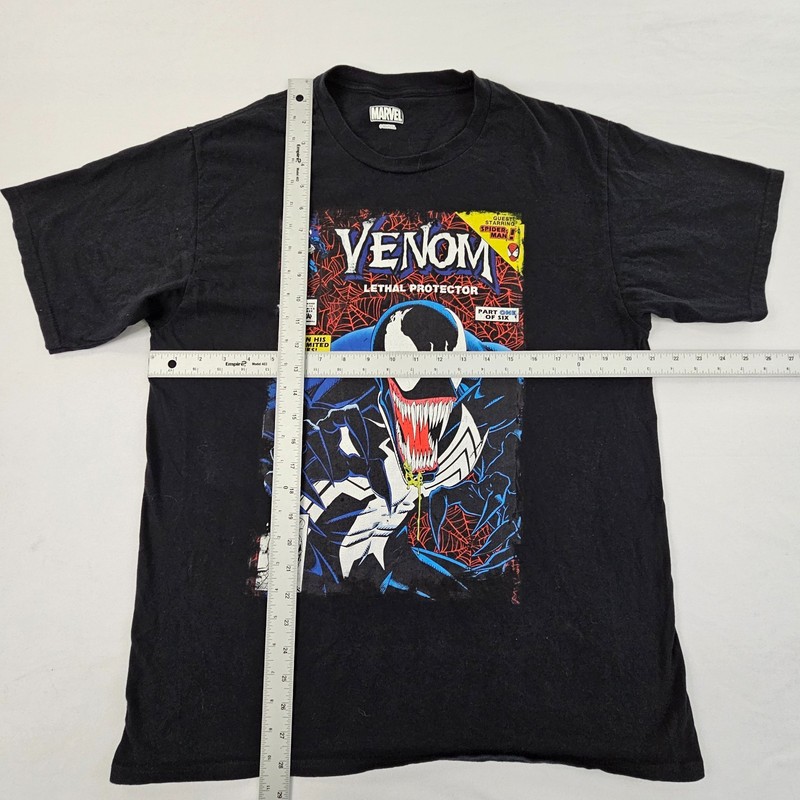 Venom Lethal Protector Marvel Black Short Sleeve T-Shirt Men's L gallery