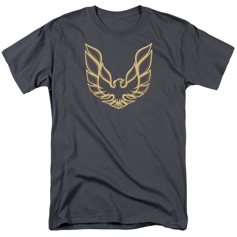 Pontiac Trans Am Firebird Logo Vintage Muscle Car Licensed Charcoal T-Shirt
