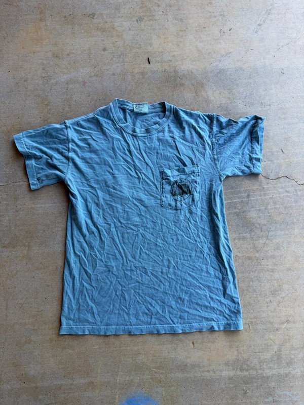 Comfort Colors Shirt Mens Medium Green Heavyweight Garment Dye Tee Crewneck