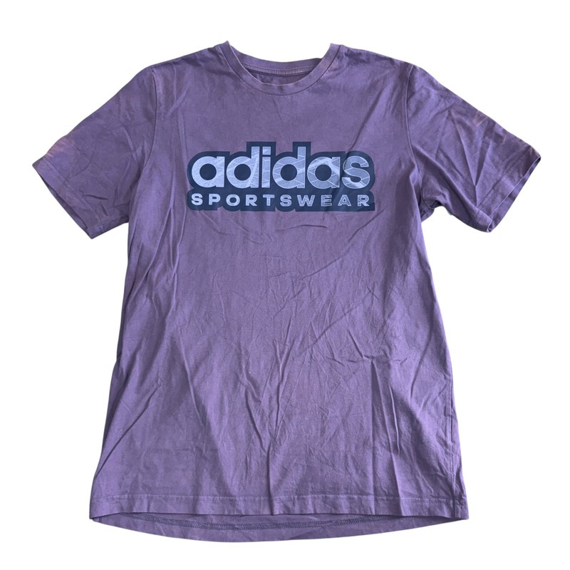 Adidas Purple Mens T-shirt Sportswear Graphic Print Y2K Medium