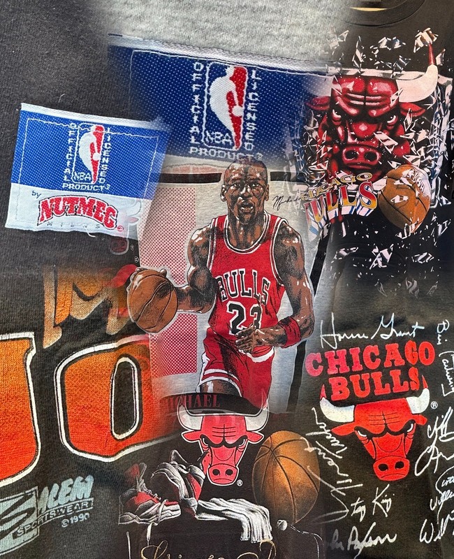 Vintage 90s Michael Jordan Bulls Shirt Lot Nutmeg Salem Starter Changes XL