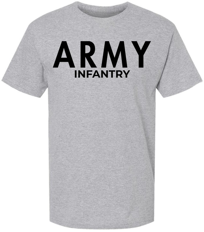 Army Infantry Physical Training T-Shirt U.S. Military Supply PT Running Tee