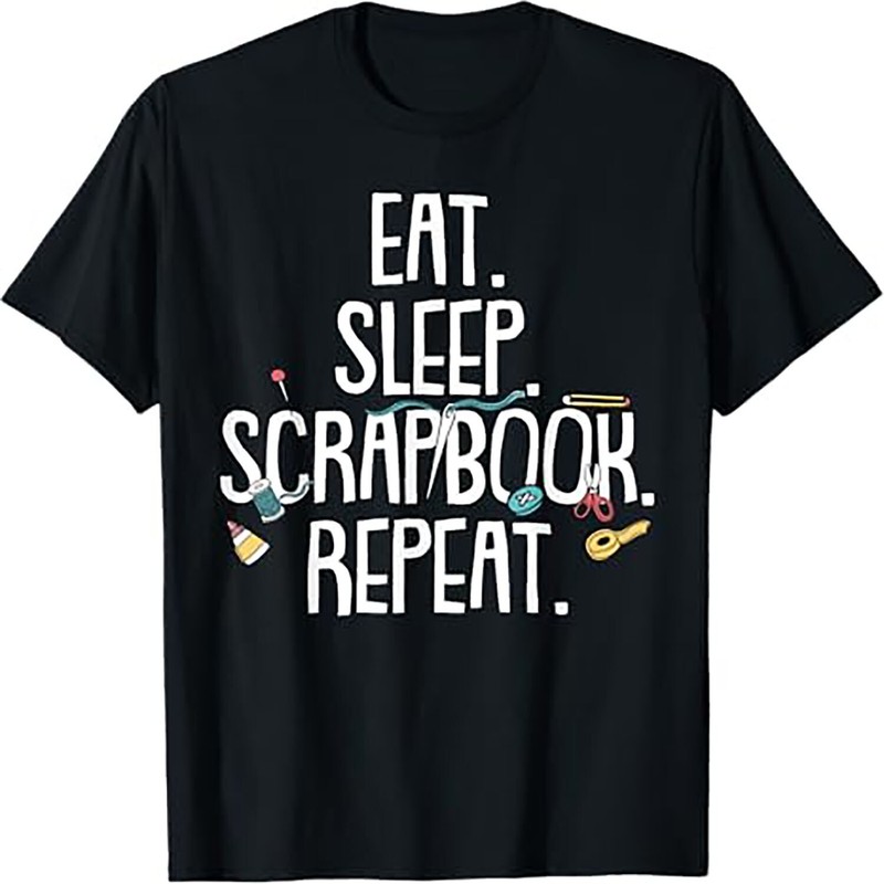 Scrapbooking Crafty Scrapbookers Gift For Women Girls T-Shirt