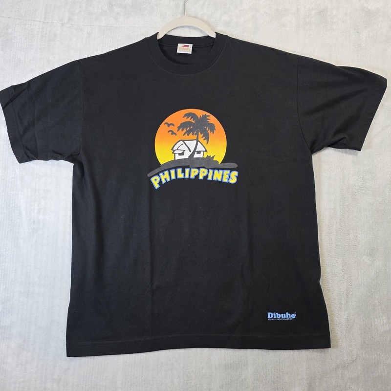 Vintage Philippines Dibuho Hand Painted T Shirt Men’s L LARGE EXCELLENT