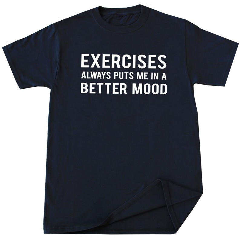 Funny Exercises T-shirt Gym Workout Motivational Training Running Lover Gift Tee