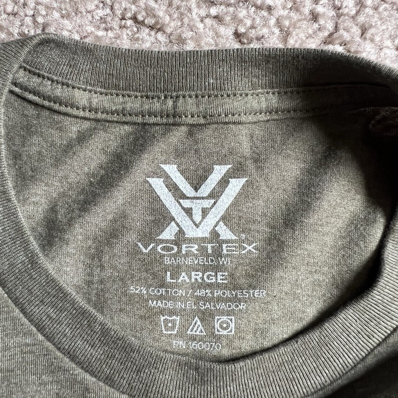 Vortex Optics Trigger Press Short Sleeve T-Shirt Men's Large Military Heather gallery