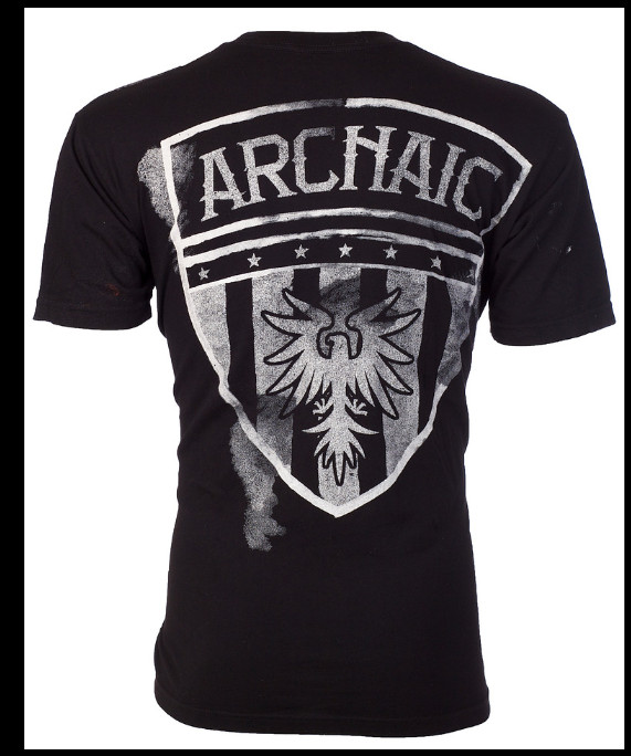 ARCHAIC by AFFLICTION American Flag UPRISING NOW Short Sleeve Slim Fit T-shirt gallery