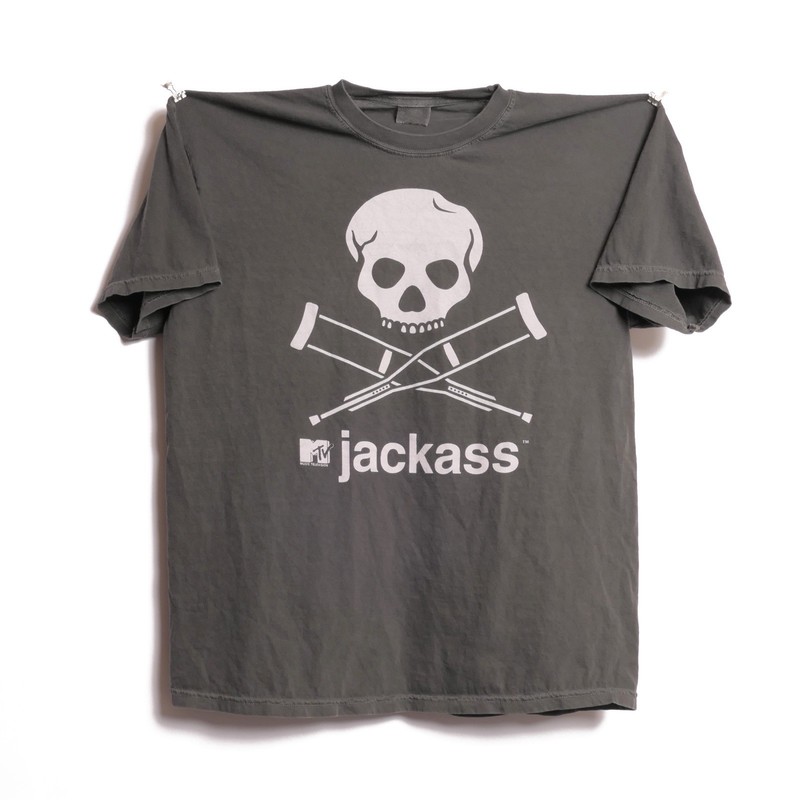 Jackass Movie Tee Skull Crutches Logo Tv Show MTV Prank Show CKY Big Brother XL