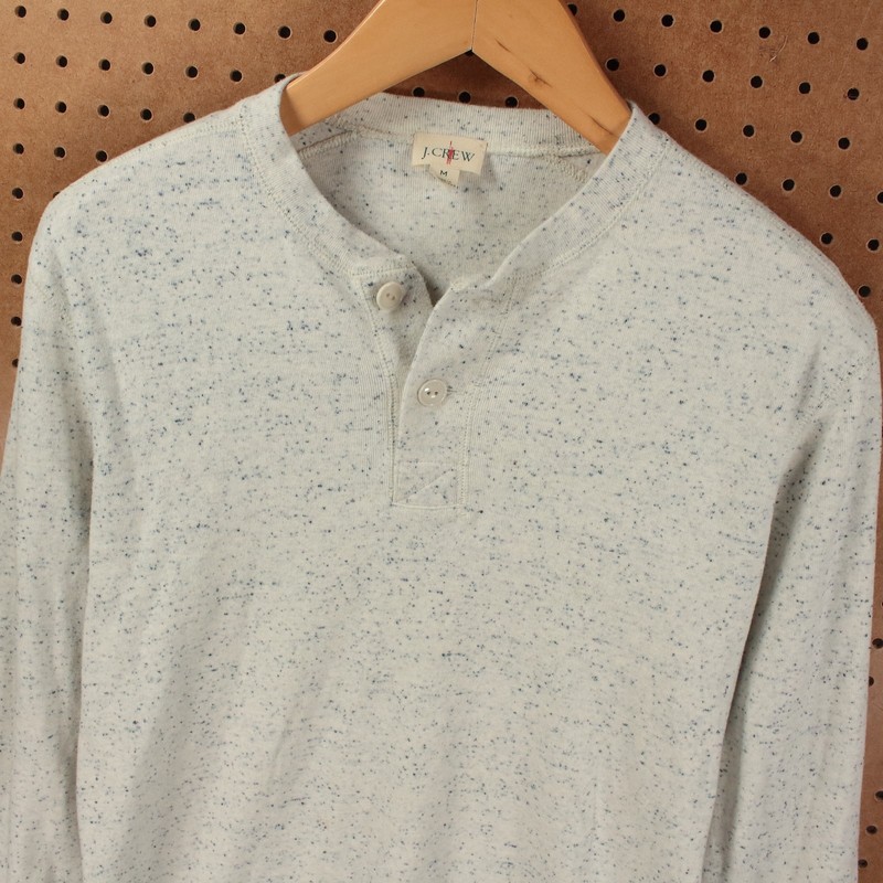 J CREW heritage brushed rib-knit henley t-shirt shirt MEDIUM thermal 90s oarsman gallery