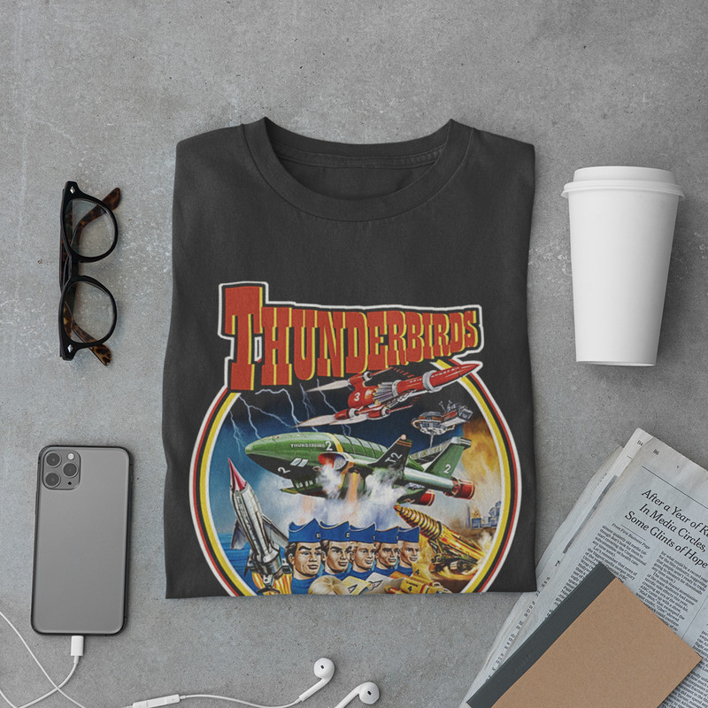 Thunderbirds 60s Scifi Movie Men’s T-Shirt S-5XL