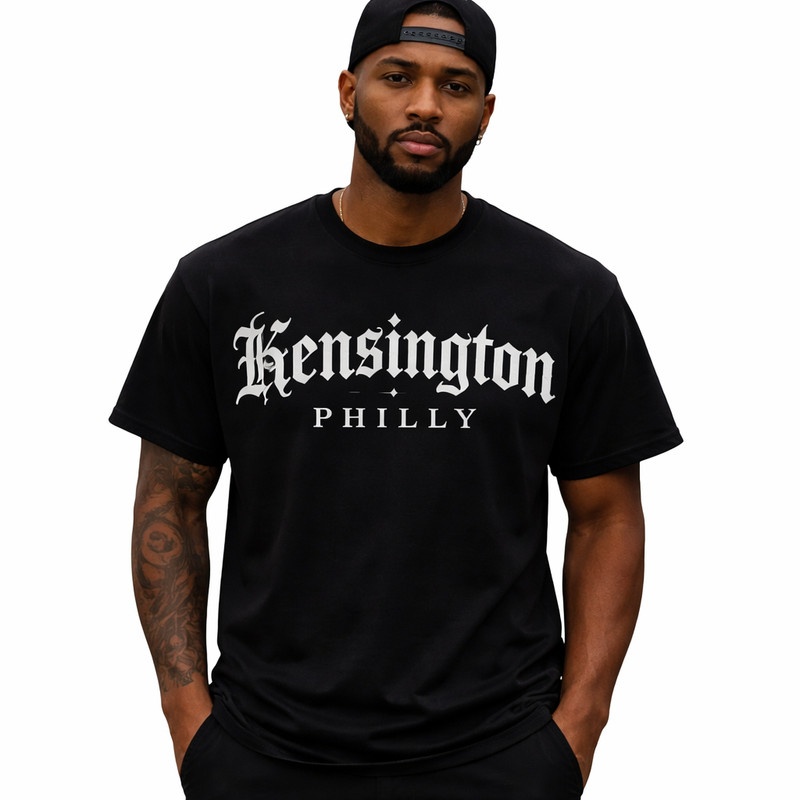 Kensington Philly Shirt Gothic Streetwear Graphic Tee Urban Philadelphia T-Shirt