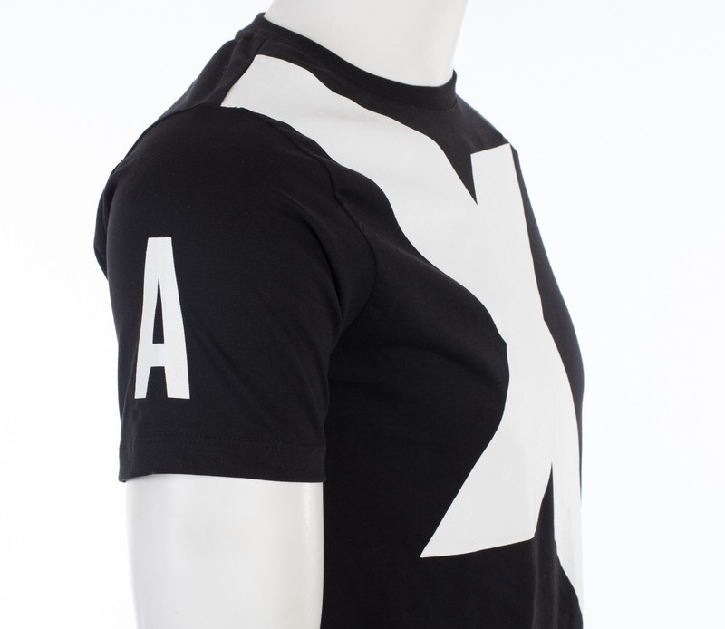 ARMANI EXCHANGE Black X LOGO Short Sleeve Slim Fit Designer Graphic T-shirt NWT gallery