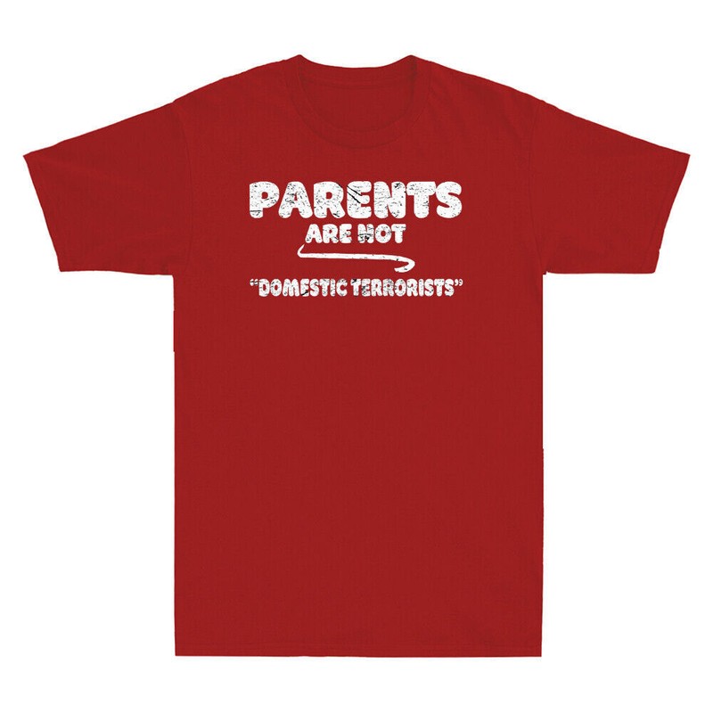Parents Are Not Domestic Terrorists Funny Saying Gift Vintage Men’s T-Shirt Tee