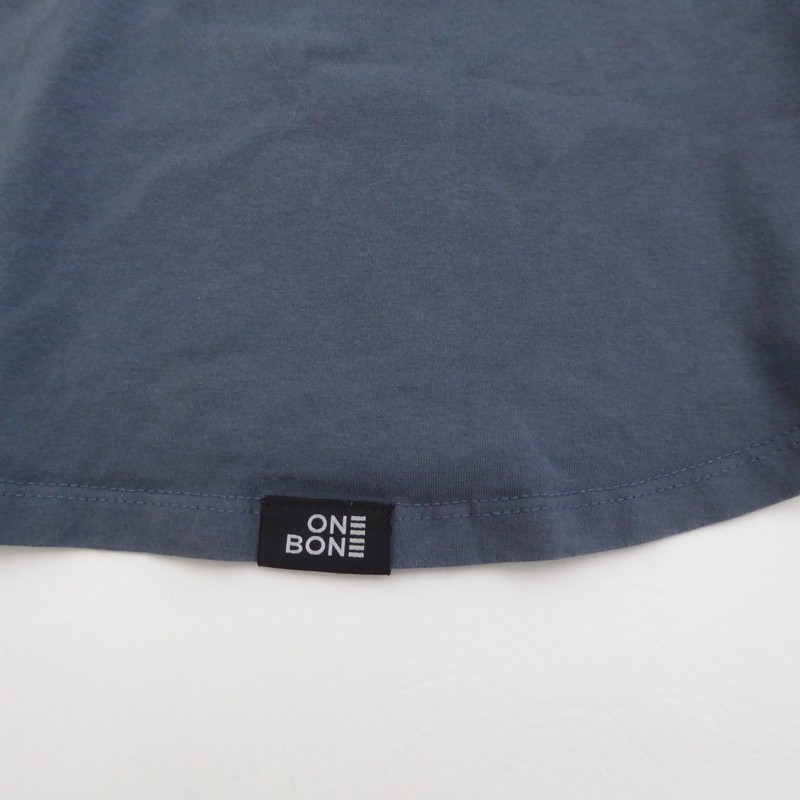 ONE BONE Mens Size 5 / 6XL Long Sleeve Scoop Crew Neck T Shirt OB106 Blue Cotton gallery
