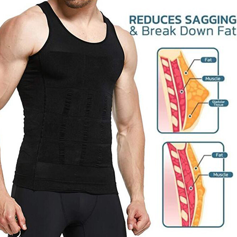 Men's Slimming Vest Abs Abdomen Compression Shirt Workout Tank Tops Body Shaper gallery