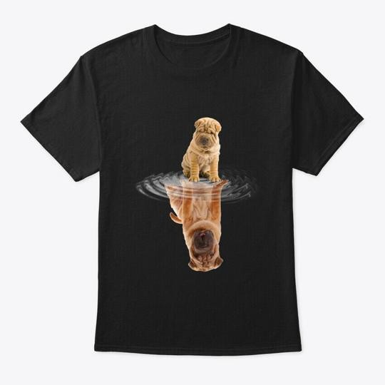 Shar Pei Reflection Love Dog T-Shirt Made in the USA Size S to 5XL