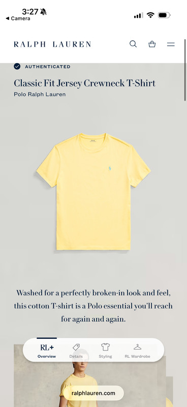 Polo Ralph Lauren Classic Fit Short Sleeve Cotton T shirt Yellow Men’s Sizes gallery