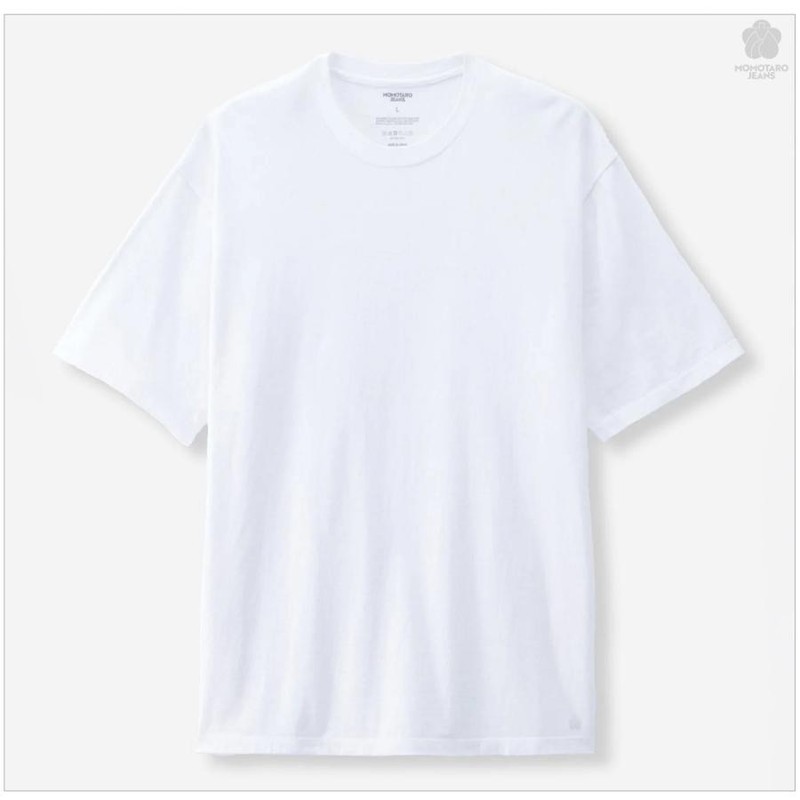 Momotaro Jeans MMTS6031 5.5oz White Black 2-Pack T-Shirt Cotton M L XL Japan gallery