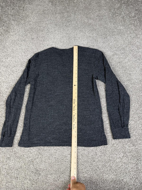 Polo Ralph Lauren Shirt Mens S Gray Red Pony Logo Crew Neck Long Sleeve Slim Fit gallery