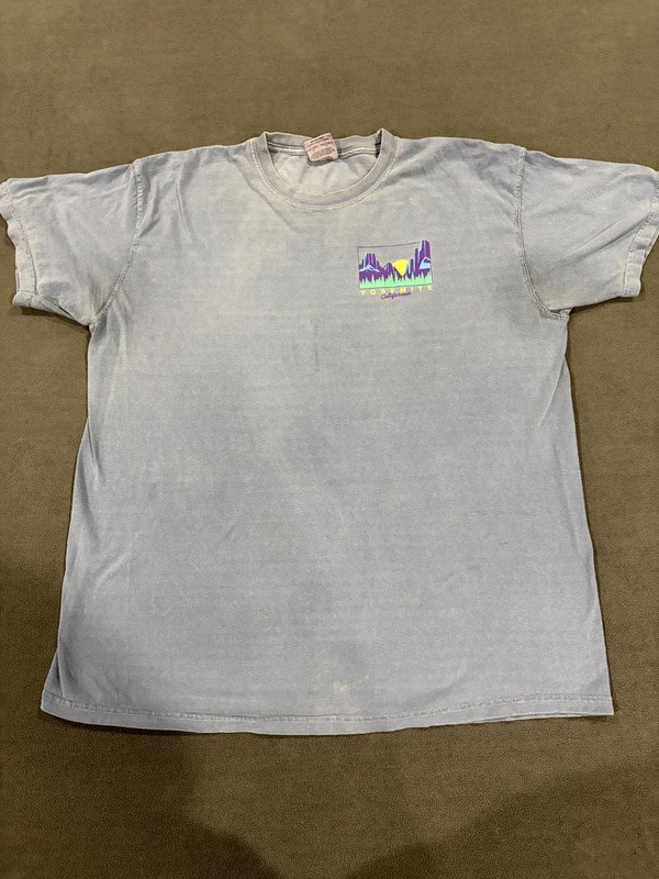 Comfort Colors T Shirt Mens XL Gray Yosemite National Park California Graphic