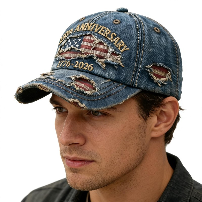 250 Anniversary USA Hat Adjustable Embroidered 250th Anniversary Patriotic Re... gallery