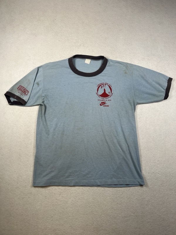 Rare Vintage Nike Christmas Seal Run Oregon Lung Association Ringer 1979 Eugene