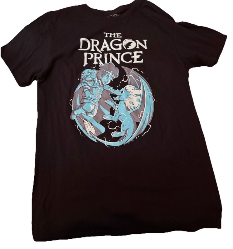 The Dragon Prince Two Princes Netflix t shirt Size Medium NWOT
