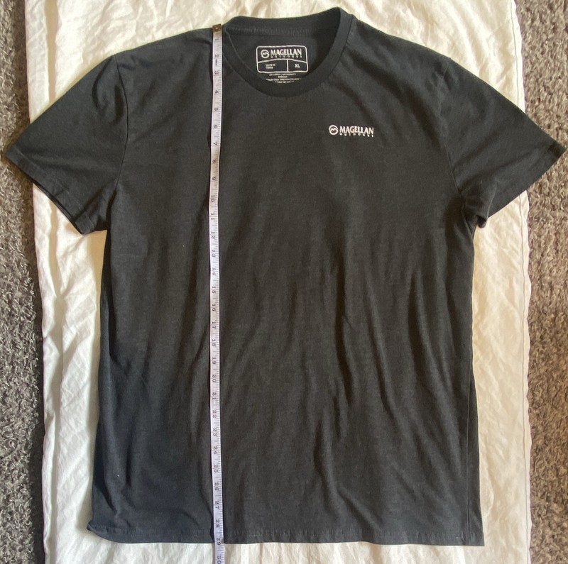 Magellan Outdoors Men's Black Graphic Print Crew Neck Short Sleeve T-Shirt XL gallery
