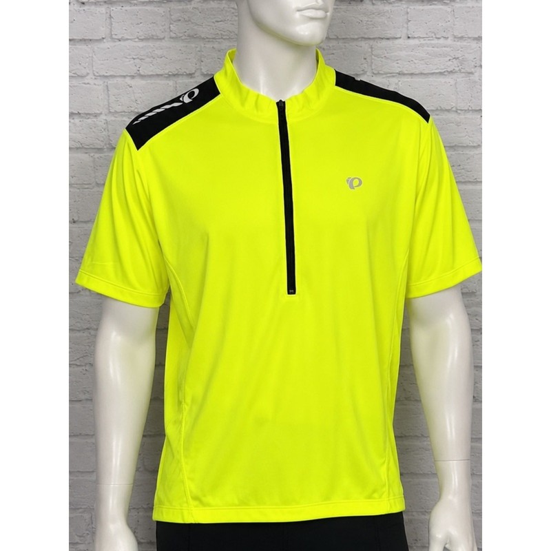 Pearl Izumi Elite Select Cycling Jersey XL Neon Yellow 1/2 Zip Bike Shirt