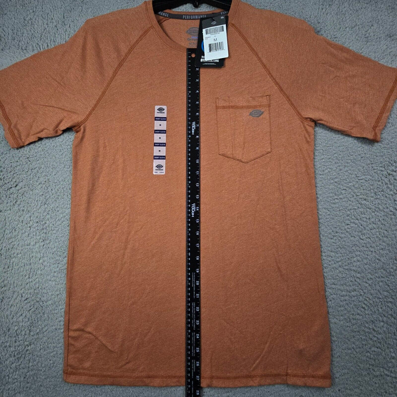 Dickies Shirt Mens Medium M Orange Lightweight Outdoors Work Wear Pocket Tee NWT gallery
