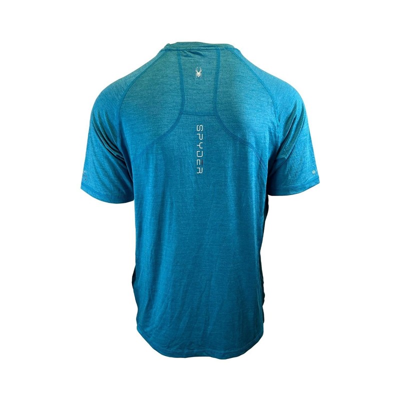 Spyder Swim Men's Solid T-Shirt Rashguard Quick Dry UPF Lightweight Hybrid S/S gallery