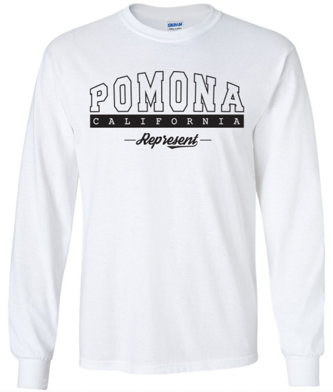 Pomona California State T-Shirt Long Sleeve Graphic Tees Unisex apparel Design