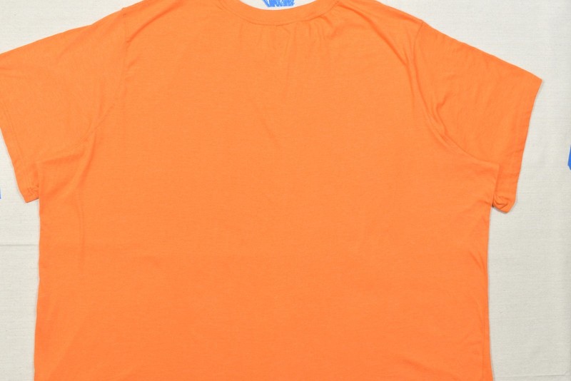 KINGSIZE Men's 8XL Big Orange Crew Neck Short Sleeve T-Shirt Cotton Blend Solid gallery