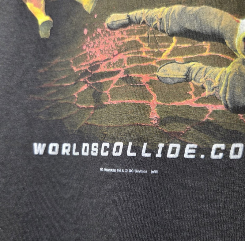 VTG Mortal Kombat vs DC Universe Tee Joker Scorpion Game Promo FACTORY FLAW Sz L gallery