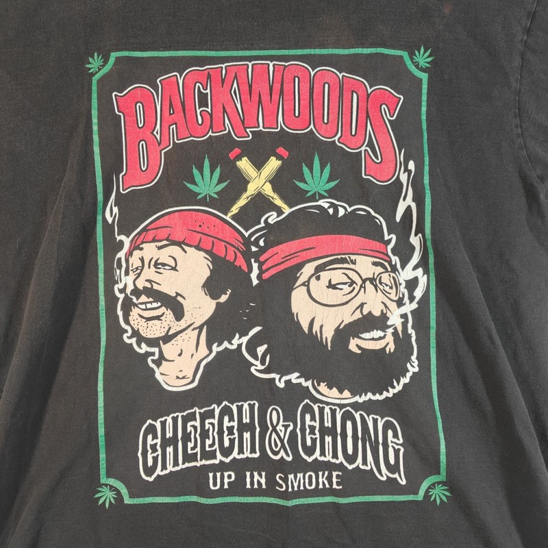 Shaka Wear 2XL SuperMAX Heavy Backwoods Cheech & Chong Up In Smoke T-Shirt Used