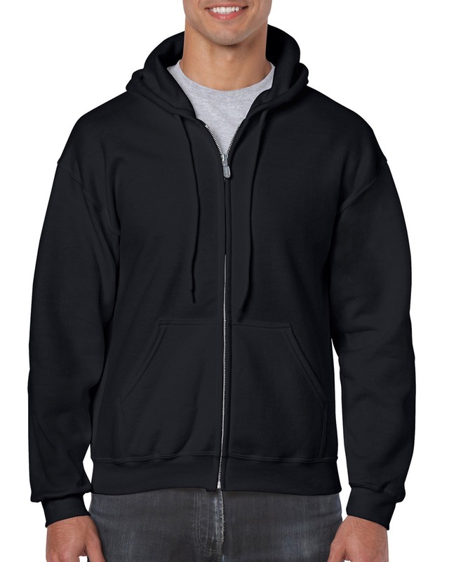 GILDAN Adult ZIP Hoodie Black Car Pride Hooded Sweatshirt