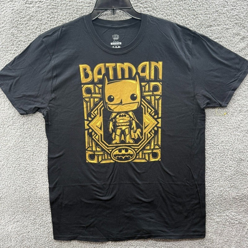 Funko Pop Tees Black Gold 80th Batman Target Exclusive * T SHIRT Only * XL