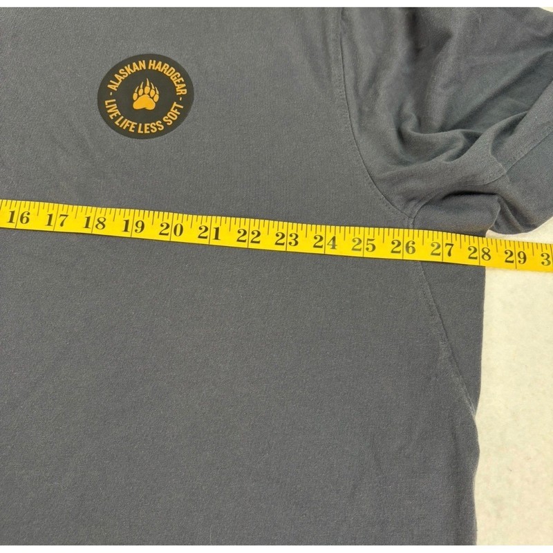 Alaskan Hardgear T-Shirt Mens 2XL Gray Long Sleeve Duluth Trading Co Graphic gallery