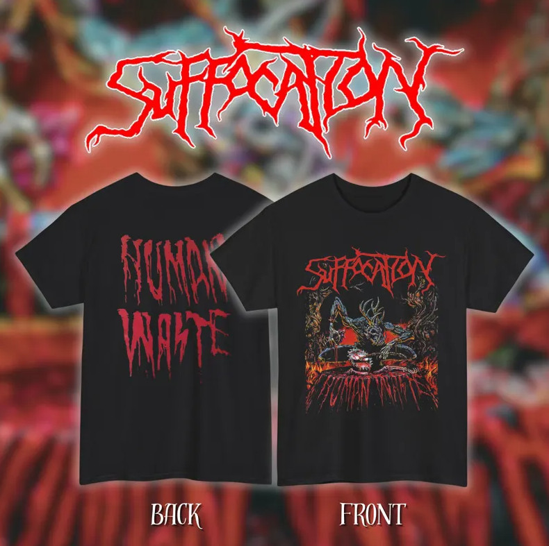 Suffocation Human Waste Old School Death Metal Shirt 5XL