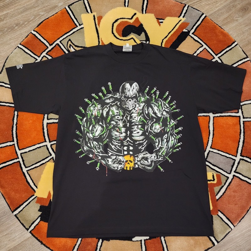 Warren Lotas MMM Syringe Overload Black Tee TShirt Size Sz XL WRL-XTSH-0020 Rare gallery