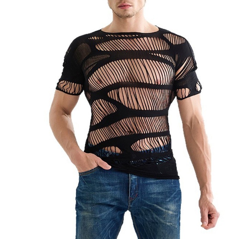 Men Mesh Tops Brand New Condition Comfortable Fit Polyester Spandex Blend gallery